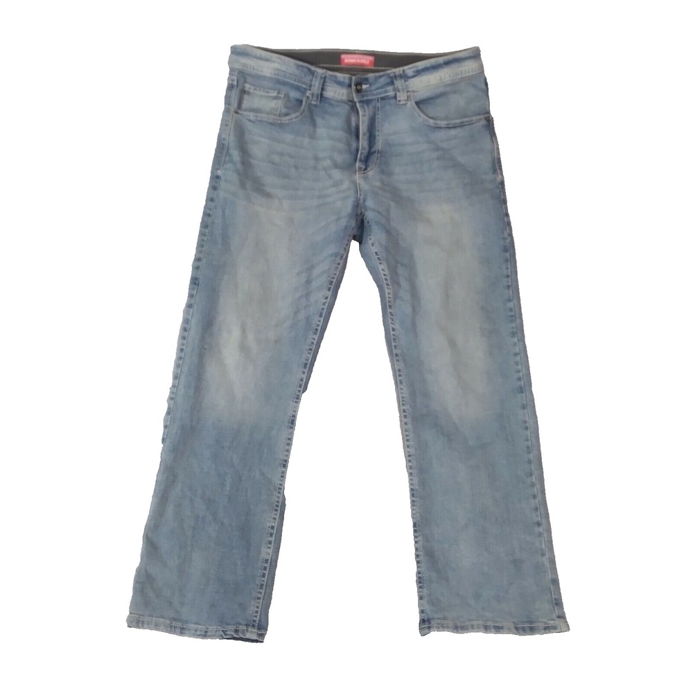 Denim Supply jeans mens 38x32 blue Flex stretch denim pants flap pockets relaxed